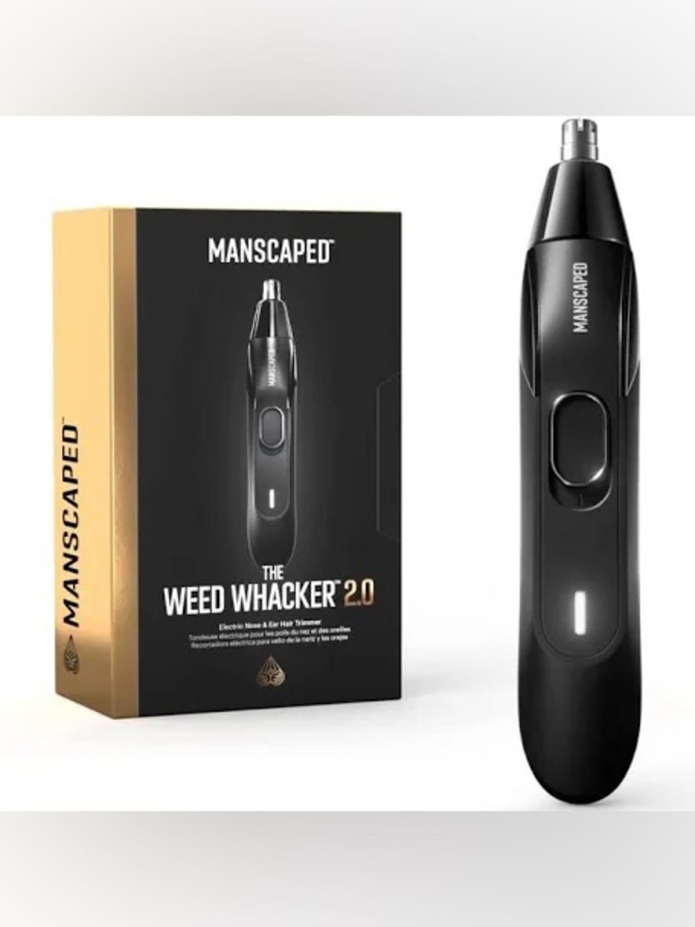 New Manscaped Weed Whacker 2.0 Nose & Ear Trimmer - Black